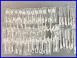 VTG 65 Piece Oneida USA American Harmony Arbor Flatware Set Service For 12 New