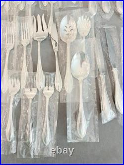 VTG 65 Piece Oneida USA American Harmony Arbor Flatware Set Service For 12 New