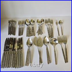 VTG MCM Oneida CAPRI Distinction Deluxe HH Stainless Flatware Set 71 Pieces