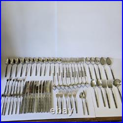 VTG MCM Oneida CAPRI Distinction Deluxe HH Stainless Flatware Set 71 Pieces