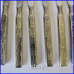VTG MCM Oneida CAPRI Distinction Deluxe HH Stainless Flatware Set 71 Pieces