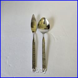 VTG MCM Oneida CAPRI Distinction Deluxe HH Stainless Flatware Set 71 Pieces