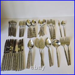 VTG MCM Oneida CAPRI Distinction Deluxe HH Stainless Flatware Set 71 Pieces