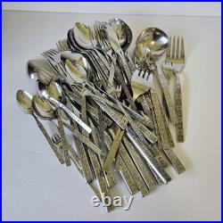 VTG MCM Oneida CAPRI Distinction Deluxe HH Stainless Flatware Set 71 Pieces