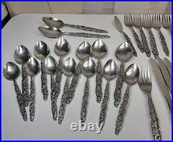 VTG MCM Oneida Northwood Stainless Japan Shangri La Flatware 38 Pieces