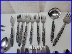 VTG MCM Oneida Northwood Stainless Japan Shangri La Flatware 38 Pieces