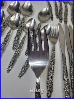VTG MCM Oneida Northwood Stainless Japan Shangri La Flatware 38 Pieces
