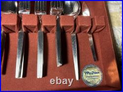 VTG Oneida Community Satinique Stainless Flatware 70's See Pics 72 Pieces