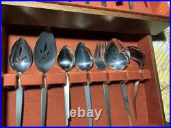 VTG Oneida Community Satinique Stainless Flatware 70's See Pics 72 Pieces VTG Oneida Community Satinique Stainless Flatware 70's See Pics 72 Pieces