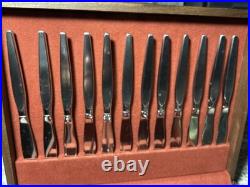 VTG Oneida Community Satinique Stainless Flatware 70's See Pics 72 Pieces