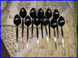 VTG Oneida Community Satinique Stainless Flatware 70's See Pics 72 Pieces