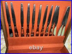 VTG Oneida Community Satinique Stainless Flatware 70's See Pics 72 Pieces