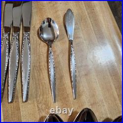 VTG Oneida Community Stainless Flatware Japan Service for 9 + Xtra (73 Total)