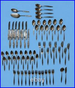 VTG Oneida Craft Deluxe Lasting Rose Stainless Flatware Service for 12 72+ pcs