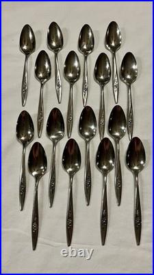 VTG Oneida Craft Deluxe Lasting Rose Stainless Flatware Service for 12 72+ pcs