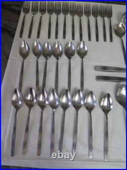 VTG Oneida Profile Stainless Flatware ORLANDO Set 71 pc LOT Mid Century MCM