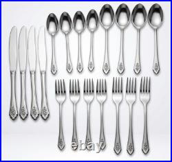 VTG Oneida Silverware SENTIMENTAL ROSE Stainless Rogers Premier 19 Piece Set