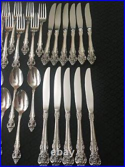 Very Nice 62 Pcs Serves 11 Cherbourg Oneida Community Stainless 7 Hostess No S&H