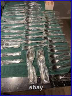 Vintage 1881 Rodgers Stainless Steel Twilight Oneida LTD 50 Piece Flatwear Set