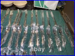Vintage 1881 Rodgers Stainless Steel Twilight Oneida LTD 50 Piece Flatwear Set