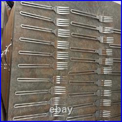 Vintage 1970's Oneida 18/10 Silver Flatware Rare Open Handle 71 Total Pieces Vintage 1970's Oneida 18/10 Silver Flatware Rare Open Handle 71 Total Pieces
