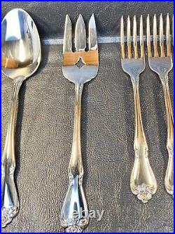 Vintage 29 pc Oneida ARBOR ROSE Pattern Stainless Steel Serving Set Made in USA