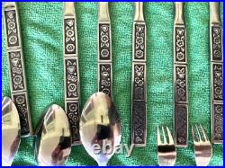 Vintage 42 Pc. Oneida Northland SPRING FEVER Stainless Korea Flatware Lot VGUC