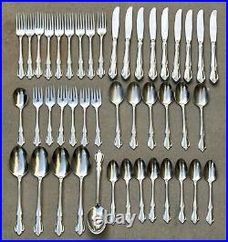 Vintage 44 Piece Lot Oneida Craft CHATEAU Deluxe Stainless Flatware