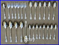 Vintage 44 Piece Lot Oneida Craft CHATEAU Deluxe Stainless Flatware