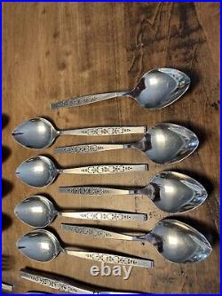 Vintage 46 Piece Oneida Rogers Spanada Premier Stainless Steel Flatware Set