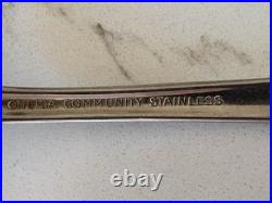 Vintage 62 piece set of Oneida Community Stainless My Rose Pattern design