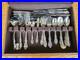 Vintage 69 PIECE Wordsworth- OC Stainless Flatware By Oneida USA With Case