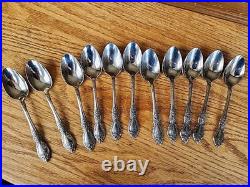 Vintage 69 PIECE Wordsworth- OC Stainless Flatware By Oneida USA With Case