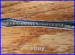 Vintage 69 PIECE Wordsworth- OC Stainless Flatware By Oneida USA With Case