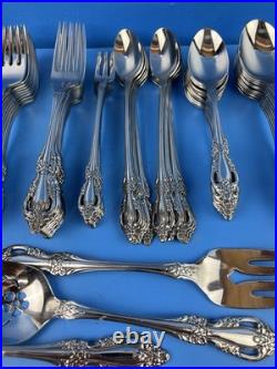 Vintage 77 Pc Oneida Raphael Stainless Flatware Set Service Hostess Pieces