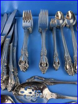 Vintage 77 Pc Oneida Raphael Stainless Flatware Set Service Hostess Pieces