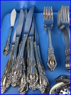 Vintage 77 Pc Oneida Raphael Stainless Flatware Set Service Hostess Pieces