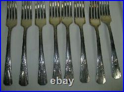 Vintage DEBONAIR Stainless, Silverware 61 pieces 8= serving of eight