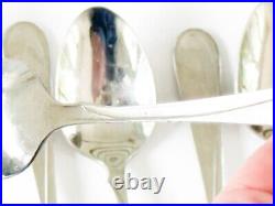 Vintage Flight / Reliance Dinner Oneida USA Glossy Stainless Flatware Lot Of 52