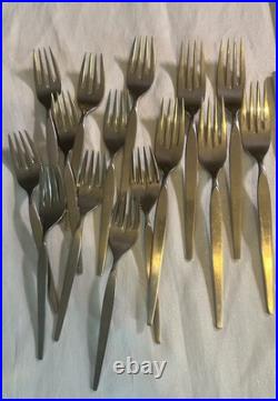 Vintage MCM ONEIDA COMMUNITY SATINIQUE (older) stainless flatware set 56 pieces