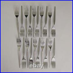 Vintage MCM ONEIDA COMMUNITY SATINIQUE (older) stainless flatware set 75 pieces