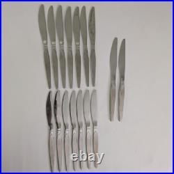 Vintage MCM ONEIDA COMMUNITY SATINIQUE (older) stainless flatware set 75 pieces