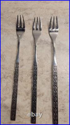 Vintage MCM Oneida CAPRI Distinction Deluxe HH Stainless Flatware Set 94pc EUC