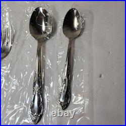 Vintage NOS Sealed 50 pc WM A Rogers Oneida Fenway Stainless Steel Flatware Set Vintage NOS Sealed 50 pc WM A Rogers Oneida Fenway Stainless Steel Flatware Set