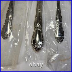 Vintage NOS Sealed 50 pc WM A Rogers Oneida Fenway Stainless Steel Flatware Set