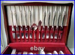 Vintage ONEIDA Community EVENING STAR Stainless Steel Flatware 75 pieces in box