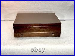 Vintage ONEIDA Community VENETIA Stainless Flatware SERVICE FOR 12 & Wood Case