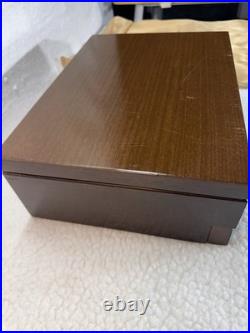 Vintage ONEIDA Community VENETIA Stainless Flatware SERVICE FOR 12 & Wood Case