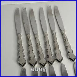 Vintage ONEIDA Distinction Deluxe HH Flatware 80 Piece Boxed Set
