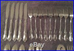 Vintage ONEIDA Oneidacraft Deluxe Stainless Steel 38 Pieces CHATEAU Flatware USA